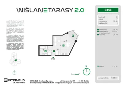 Mieszkanie w inwestycji: Wiślane Tarasy 2.0 budynek C