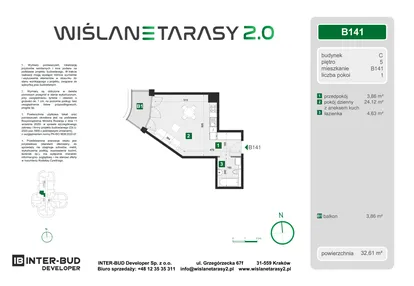 Mieszkanie w inwestycji: Wiślane Tarasy 2.0 budynek C