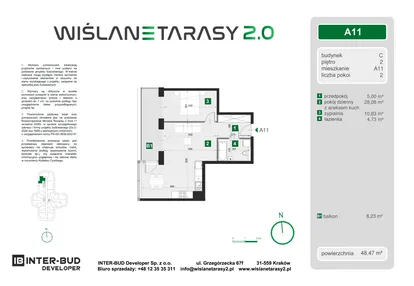 Mieszkanie w inwestycji: Wiślane Tarasy 2.0 budynek C