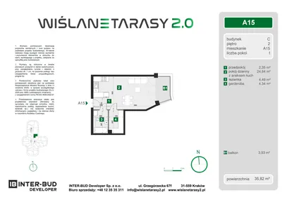Mieszkanie w inwestycji: Wiślane Tarasy 2.0 budynek C