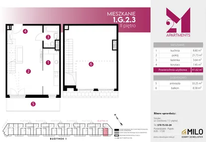 Mieszkanie w inwestycji: 2M Apartments etap IV