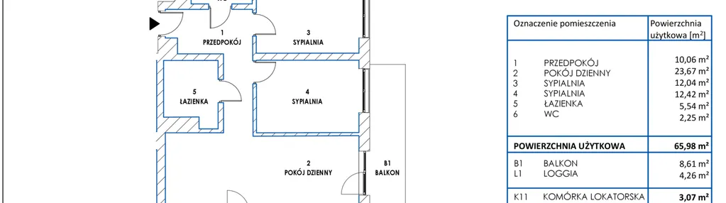 Mieszkanie w inwestycji: Dworzysko Park - Etap III