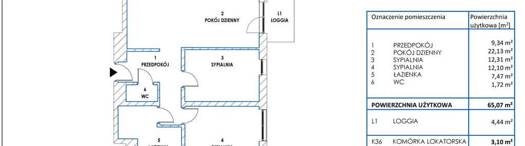 Mieszkanie w inwestycji: Dworzysko Park - Etap III