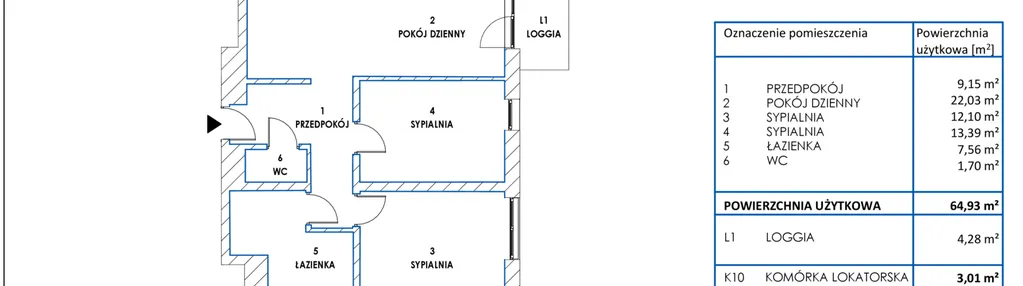 Mieszkanie w inwestycji: Dworzysko Park - Etap III