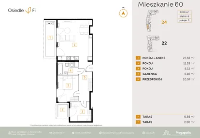 Mieszkanie w inwestycji: Osiedle Fi bud. 22, 24