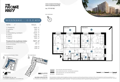 Mieszkanie w inwestycji: Nowe Promenady etap II