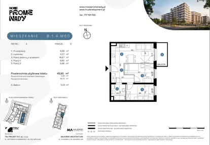 Mieszkanie w inwestycji: Nowe Promenady etap II