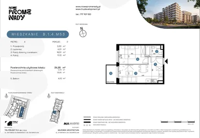 Mieszkanie w inwestycji: Nowe Promenady etap II