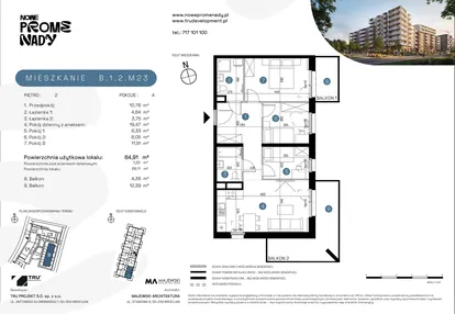 Mieszkanie w inwestycji: Nowe Promenady etap II
