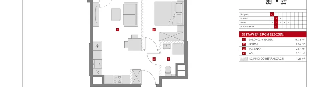 Mieszkanie w inwestycji: Dzielnica Mieszkaniowa Metro Zachód - etap 8.1