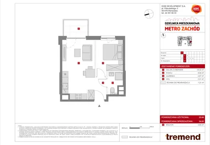 Mieszkanie w inwestycji: Dzielnica Mieszkaniowa Metro Zachód - etap 8.1