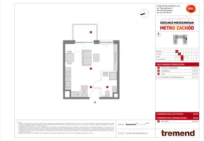 Mieszkanie w inwestycji: Dzielnica Mieszkaniowa Metro Zachód - etap 8.1