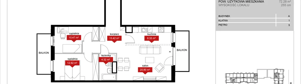 Mieszkanie w inwestycji: Atrium - Nowy Szczepin