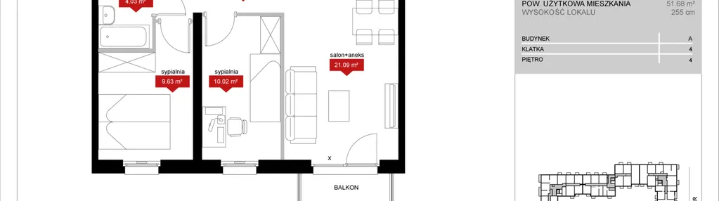 Mieszkanie w inwestycji: Atrium - Nowy Szczepin