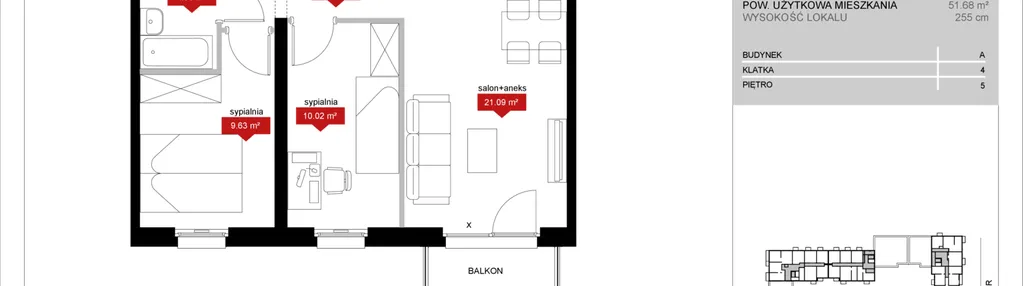 Mieszkanie w inwestycji: Atrium - Nowy Szczepin