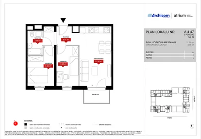 Mieszkanie w inwestycji: Atrium - Nowy Szczepin