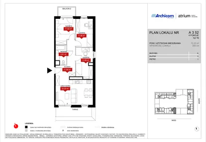 Mieszkanie w inwestycji: Atrium - Nowy Szczepin