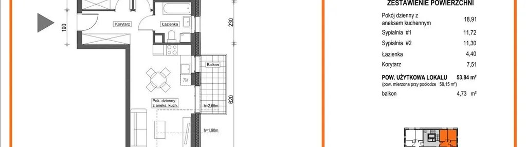 Mieszkanie w inwestycji: Zielony Brochów 7 - etap A