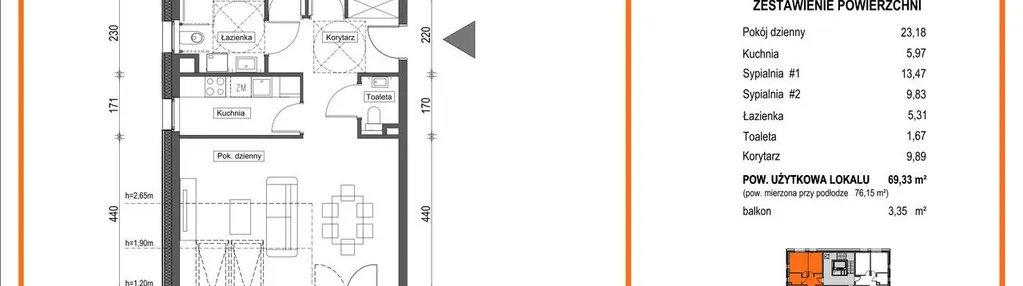 Mieszkanie w inwestycji: Zielony Brochów 7 - etap A