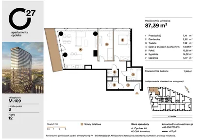 Mieszkanie w inwestycji: O27 Apartamenty Opolska