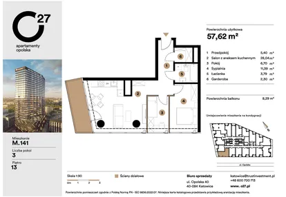 Mieszkanie w inwestycji: O27 Apartamenty Opolska