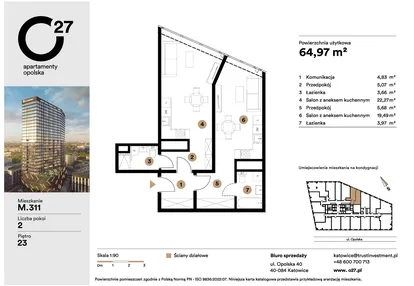 Mieszkanie w inwestycji: O27 Apartamenty Opolska