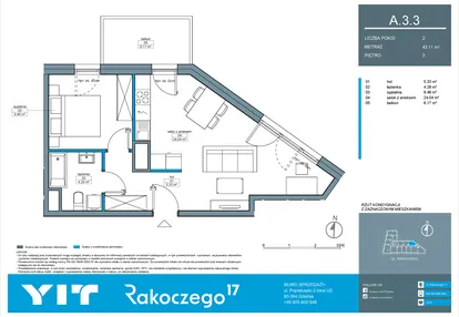 Mieszkanie w inwestycji: Rakoczego 17