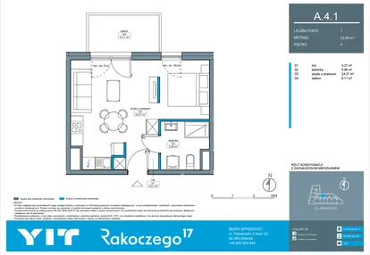 Mieszkanie w inwestycji: Rakoczego 17