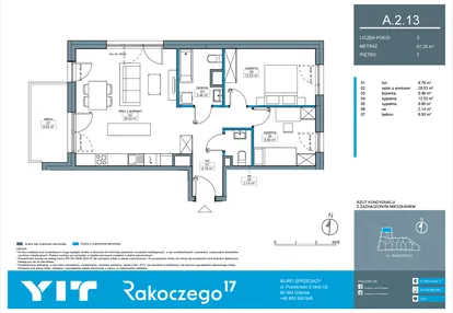 Mieszkanie w inwestycji: Rakoczego 17