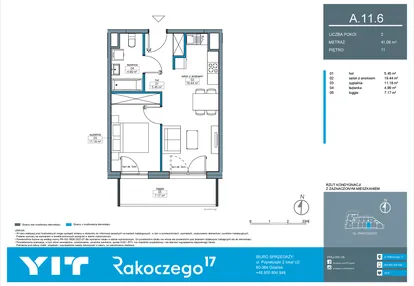 Mieszkanie w inwestycji: Rakoczego 17