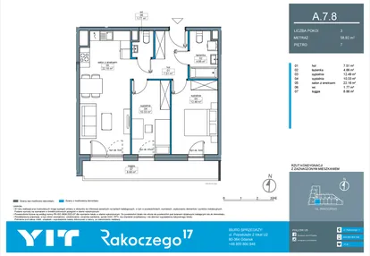 Mieszkanie w inwestycji: Rakoczego 17