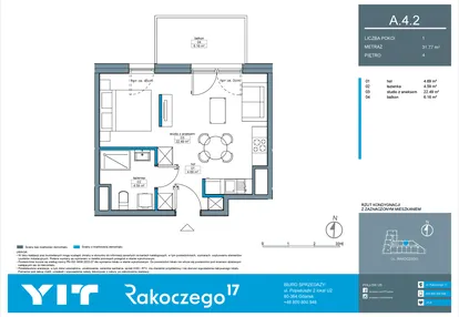 Mieszkanie w inwestycji: Rakoczego 17