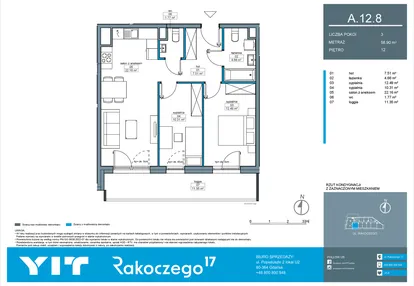 Mieszkanie w inwestycji: Rakoczego 17