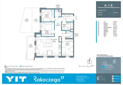 Mieszkanie w inwestycji: Rakoczego 17