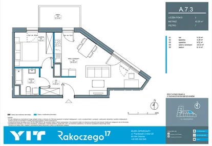 Mieszkanie w inwestycji: Rakoczego 17