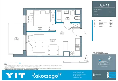 Mieszkanie w inwestycji: Rakoczego 17