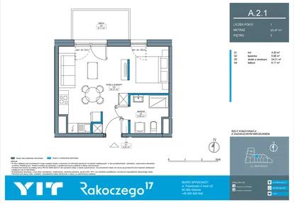 Mieszkanie w inwestycji: Rakoczego 17