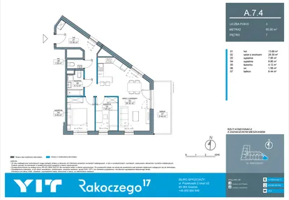 Mieszkanie w inwestycji: Rakoczego 17