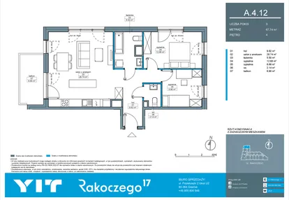 Mieszkanie w inwestycji: Rakoczego 17