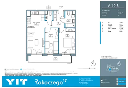 Mieszkanie w inwestycji: Rakoczego 17