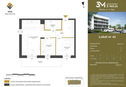 Mieszkanie w inwestycji: Apartamenty 3 Maja