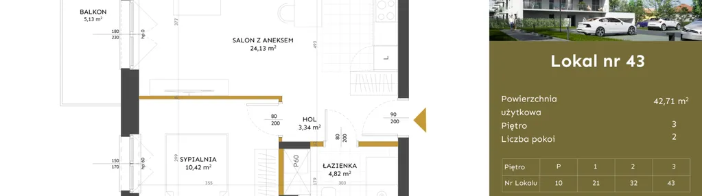 Mieszkanie w inwestycji: Apartamenty 3 Maja