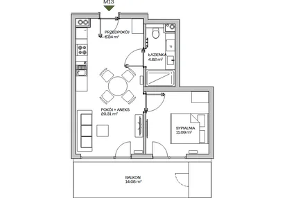 Mieszkanie w inwestycji: Zielona Marina - Apartamenty inwestycyjne