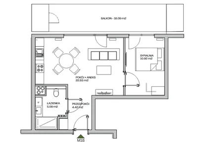 Mieszkanie w inwestycji: Zielona Marina - Apartamenty inwestycyjne