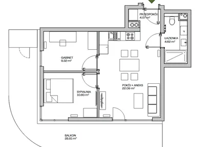 Mieszkanie w inwestycji: Zielona Marina - Apartamenty inwestycyjne
