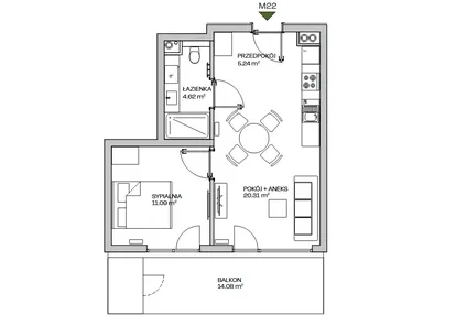 Mieszkanie w inwestycji: Zielona Marina - Apartamenty inwestycyjne