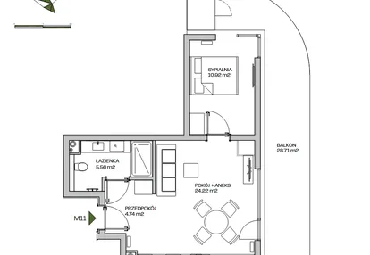 Mieszkanie w inwestycji: Zielona Marina - Apartamenty inwestycyjne