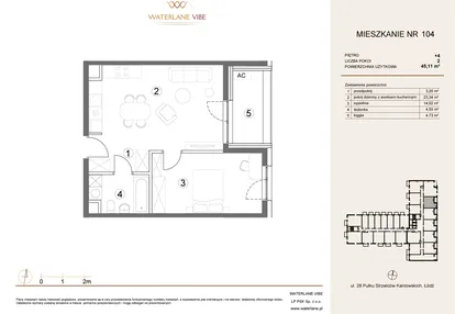 Mieszkanie w inwestycji: Waterlane Vibe
