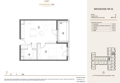 Mieszkanie w inwestycji: Waterlane Vibe