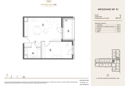 Mieszkanie w inwestycji: Waterlane Vibe